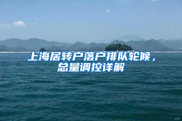 上海居转户落户排队轮候，总量调控详解