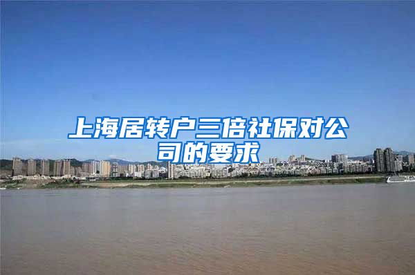 上海居转户三倍社保对公司的要求