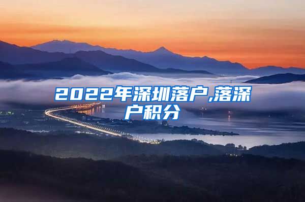 2022年深圳落户,落深户积分