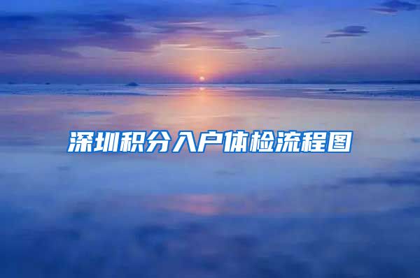 深圳积分入户体检流程图