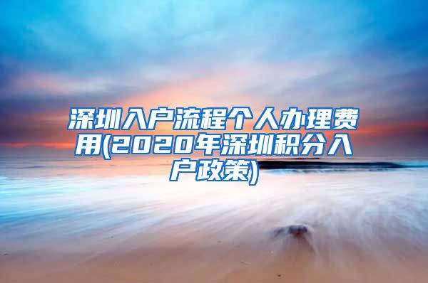 深圳入户流程个人办理费用(2020年深圳积分入户政策)