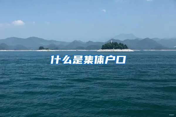 什么是集体户口