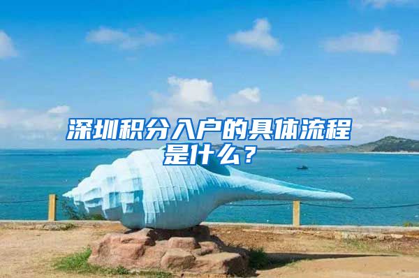 深圳积分入户的具体流程是什么？