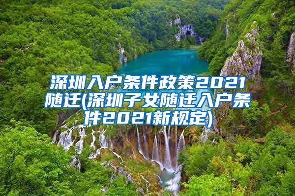 深圳入户条件政策2021随迁(深圳子女随迁入户条件2021新规定)