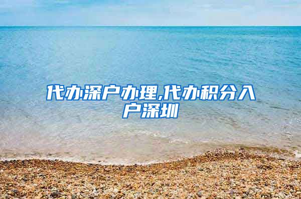 代办深户办理,代办积分入户深圳