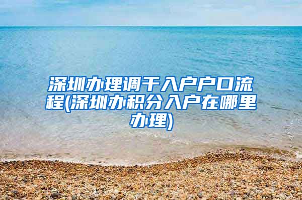 深圳办理调干入户户口流程(深圳办积分入户在哪里办理)