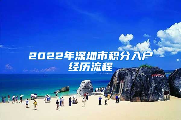 2022年深圳市积分入户经历流程