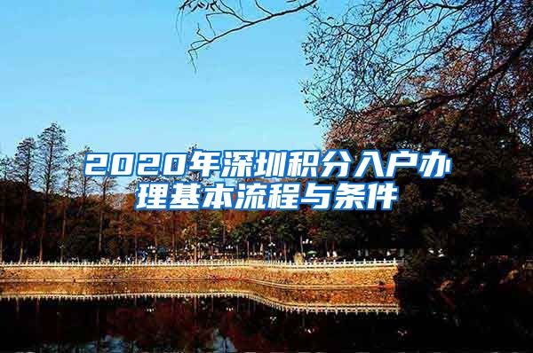 2020年深圳积分入户办理基本流程与条件