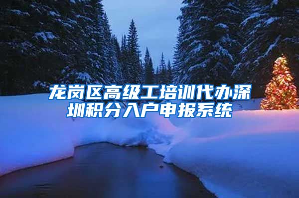 龙岗区高级工培训代办深圳积分入户申报系统